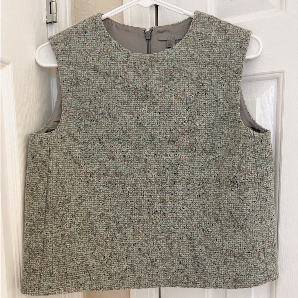 NEW ❗️COS Green Wool Vest US 6